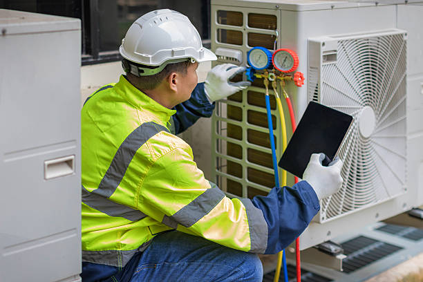 Professional Ac Installation technician working in Old Orchard Beach, ME